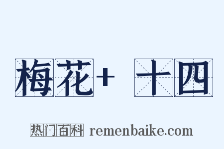 梅花+十四是什么意思的图片
